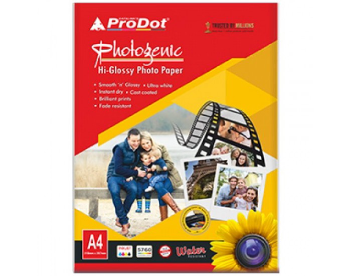 PRODOT PHOTO PAPER GLOSSY 130 GSM A4 (50 SHEETS)